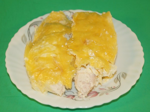 Куриная грудка с сыром в пароварке